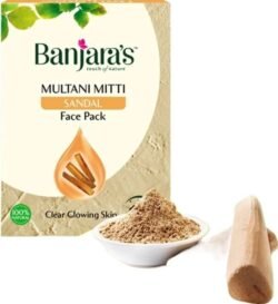 Banjara's san0 Multani Mitti + Sandal Face Pack Powder 100g