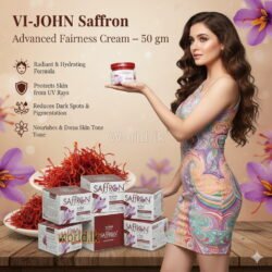 fc243899c2bccc7c5acbb8717c4b8da2.jpg VI-JOHN Saffron Advanced Fairness Cream Rejuvenate vjsm Skin Radiant Glow and Dark Spots – 50 gm