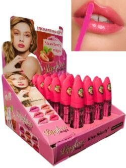 Kiss Beauty  Strawberry Magic Lip Gloss (kblg) Fasting Moisture Super Lip Gloss 8ml