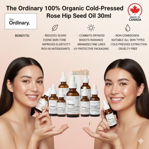 The Ordinary 100% Organic roo Cold-Pressed Rose Hip Seed Oil 30ml Made in CANADA