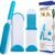 Double Sided (prrc) Reusable Pet Fur Remover with Self-Cleaning Base Clothes Fur Remover Blue